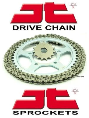 JT HDS Super-HD Silver Non O-Ring Chain + Sprocket Kit for Suzuki GT185 74-79 - Image 1 of 4