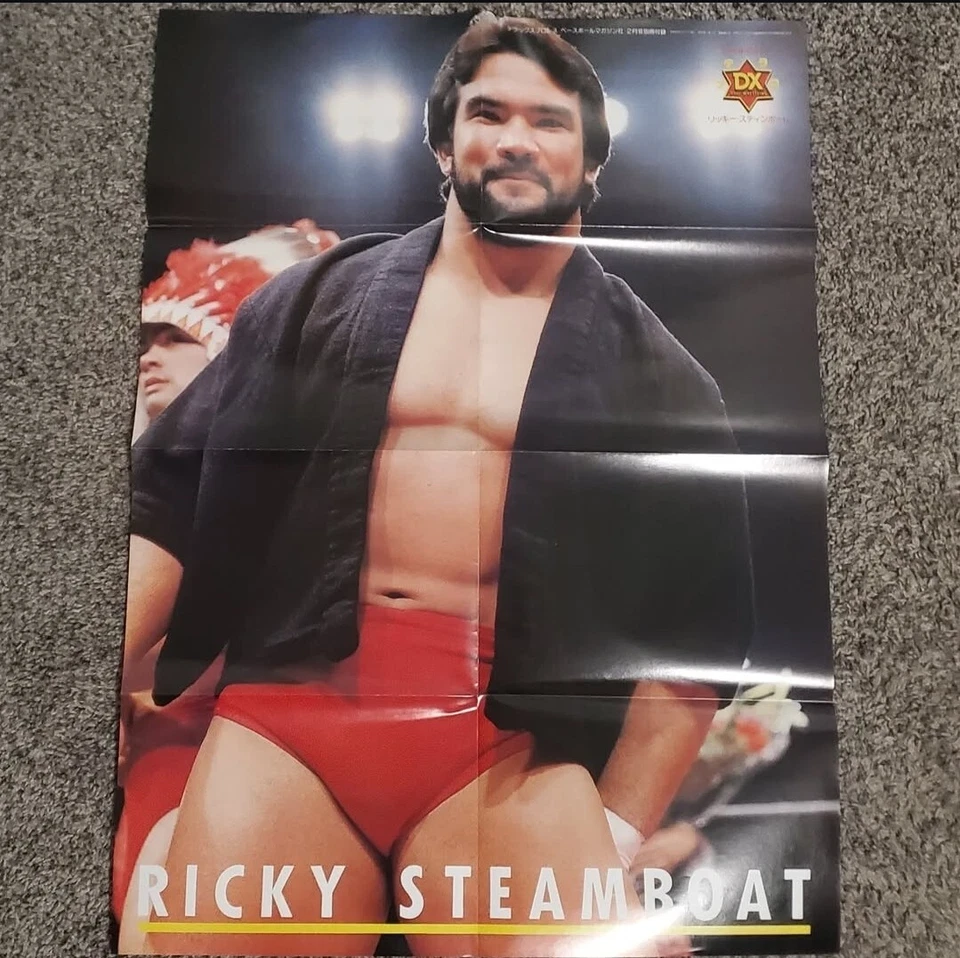 Póster desplegable Ricky Steamboat 1983 Japón Wrestling Dragon NWA WCW WWF WWE ECW Foto 1 de 1