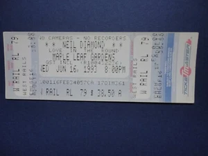 Neil Diamond Love In The Round Tour Maple Leaf Gardens 1993 Concert Ticket - Bild 1 von 2