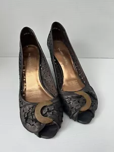 VALERIA GROSSI - Faye -W Soze 38 Heels Brown Metallic Look - Picture 1 of 10
