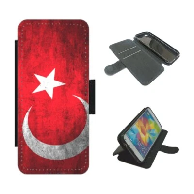Turkish flag Phone Case Wallet For iPhone / Samsung A or S Turkey - Image 1 of 3