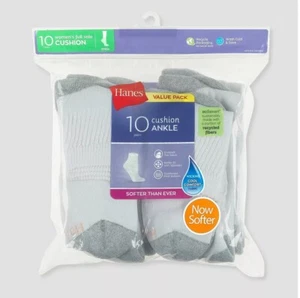 HANES - 13 PARES CALCETINES TOBILLEROS COJINES - Talla 5-9 - Imagen 1 de 1