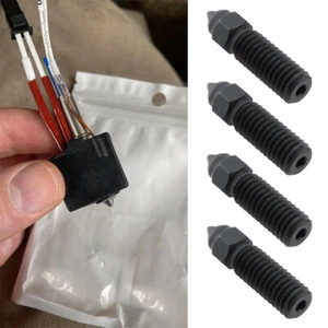 5Pcs 3D Printer Extruder Nozzle Hardened Steel 0.4mm Fits Ender 3 V3 KE - - Afbeelding 1 van 21