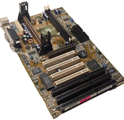Slot 1 ATX ASUS P2-99 Overclockers Motherboard *Up to 150 MHz* + CPU & 128 MB - Image 1 of 4