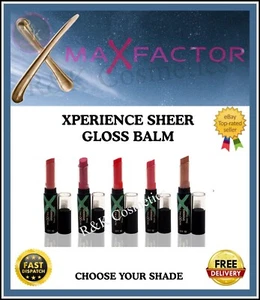 MAX FACTOR Lipstick XPERIENCE SHEER GLOSS BALM - CHOOSE YOUR SHADE NEW SPF 10 - Picture 1 of 17