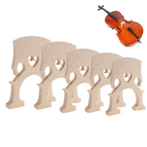 1pc 4/4 3/4 1/2 1/4 1/8 Cello Maple Bridge Replacement Violoncello Bridge - Picture 1 of 12