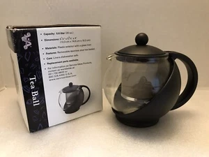 Service Ideas TB600CC Glass Lined Tea Ball with Removable Basket - Picture 1 of 7