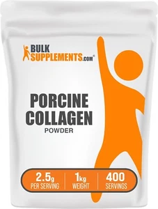 BulkSupplements Hydrolyzed Collagen Powder (Porcine) 1kg - 2.5g Per Serving - Picture 1 of 5
