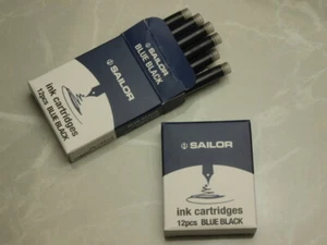 Ink cartridges for Sailor Fountain pen Blue-black 2 boxes (12 pieces in one box) - Picture 1 of 3