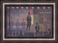 Georges Seurat Circus Sideshow Framed Canvas Giclee Print 27"x19.5" (V05-10)