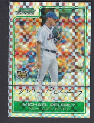 Michael Pelfrey 2006 Bowman Chrome Draft X-Fractor Card #BDP45 - Image 1 of 2