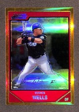 2007 Bowman Chrome Gold Refractor #106 Vernon Wells /50