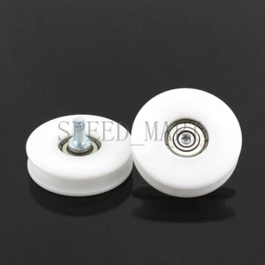 1pc U plastic Embedded 608 Groove Width 7mm Screw M8 Ball Bearings 8*50*12mm - Picture 1 of 4