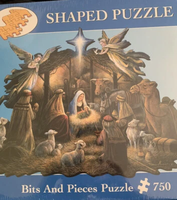 NEW*Bits & Pieces*Puzzle*750 Pieces*NATIVITY Ruane Manning*In The Manger*XmasGft - Image 1 of 4