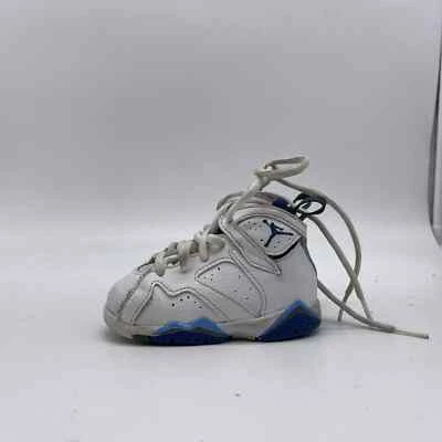 Jordan 7 Retro  White French Blue-University Blue Size 5C 304772-107 - Image 1 of 4