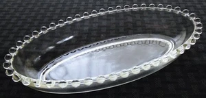 Imperial Glass Clear (Stem 3400) Candlewick 8 1/2" Oval Pickle Dish - Imagen 1 de 7