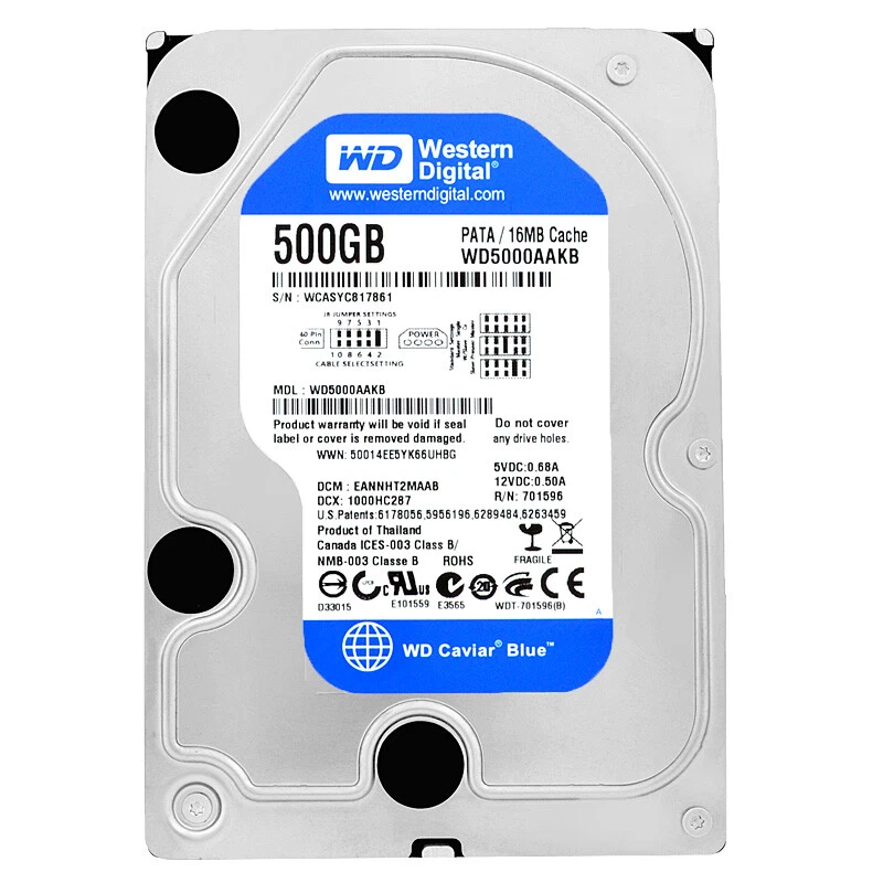 Western Digital Caviar 500GB,Intern,7200RPM (WD5000AAKB) HDD (Hard Disk Drive)