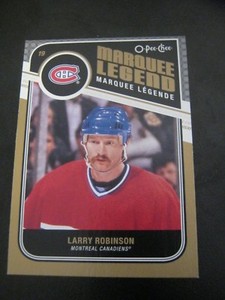 2011 12 OPC O Pee Chee #522 Larry Robinson - Canadiens Marquee Legend        ZH2