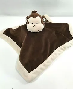 Tiddliwinks Monkey Lovey Dark Brown Monkey Plush Security Blanket Crib Baby Toy - Picture 1 of 4
