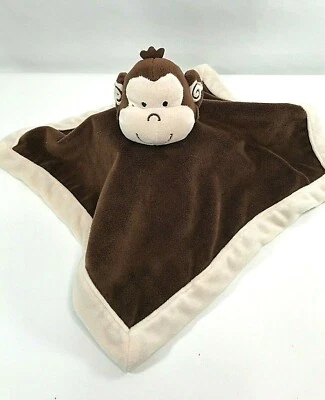 Tiddliwinks Mono Lovey Marrón Oscuro Mono Peluche Manta de Seguridad Cuna Bebé Juguete Foto 1 de 4