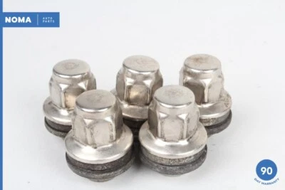 04-09 Juego de 5 pernos de tuercas de rueda Jaguar XJ8 XJR VDP X350 1X431012AA OEM Foto 1 de 4