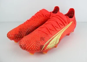 Puma Ultra Ultimate FG AG Football Soccer Boots Coral Mens US 12 UK 11 - Picture 1 of 13