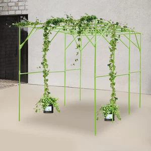 Grape Vine Trellis, Garden Trellis for Climbing Plants, Plant Support Rack-Green - Picture 1 of 16