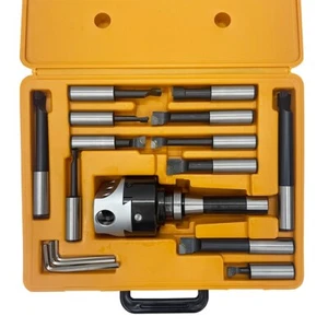 3" Boring Head R8 Shank 3/4 Carbide Boring Bar Set for Milling CNC Machine - Picture 1 of 14
