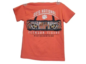 L@@K (2016) CLEMSON TIGERS NATIONAL CHAMPIONS KIDS YOUTH SHIRT SIZE XS (NWT) - Picture 1 of 4