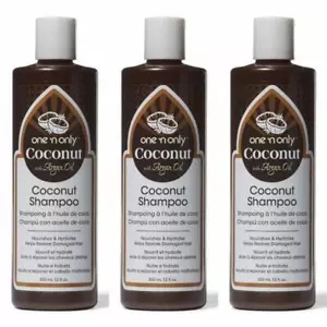 3 PACK ONE 'N ONLY ARGAN OIL COCONUT CREAM SHAMPOO 12 OZ ANTI-FRIZZ HYDRATE HAIR - Picture 1 of 5