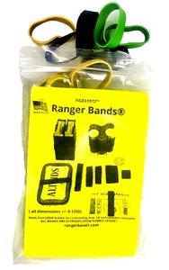 Batidora de color de seguridad extra elástica Ranger Bands® 21 unidades hecha de goma EPDM - Imagen 1 de 3
