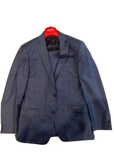 Michael Kors BLUE Windowpane 2 Piece Suit 42R - Picture 1 of 5