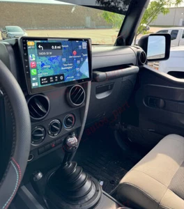Car Stereo Radio For Jeep Wrangler 2007-2017 Android 13 Apple Carplay GPS WIFI - Picture 1 of 24