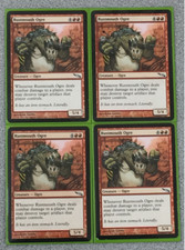 MAGIC THE GATHERING - RUSTMOUTH OGRE  4XPLAYSET - MIRRODIN - COMMON - LP - MTG