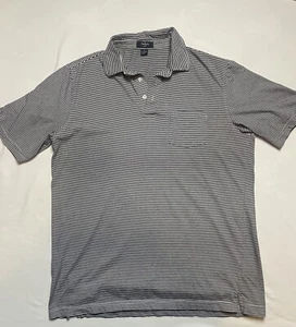 Camisa polo de golf Hickey para hombre rayas grandes manga corta atlética 100 % algodón - Imagen 1 de 6