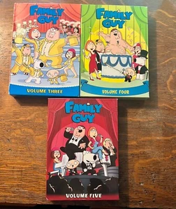 Family Guy Volume 3 4 5 Three Four Five 9 discs no scratches - Picture 1 of 2