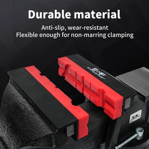 Ganasce Morbide per Banco Vise 4,5" 2 Paia Ganasce Fortemente Magnetiche TPU Lavorazione Legno - Foto 1 di 6