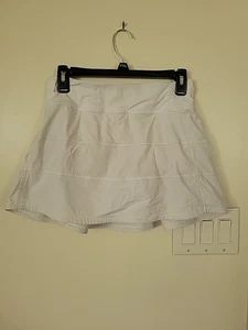 Lululemon Pace Rival Damenrock 6 weiß Golf Pickleball Tennis Skort gebraucht, in einwandfreiem Zustand - Bild 1 von 11