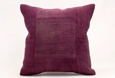 拼布枕头套,16 英寸 x 16 英寸土耳其手工枕头,装饰靠垫 — 第 1/4 张图片