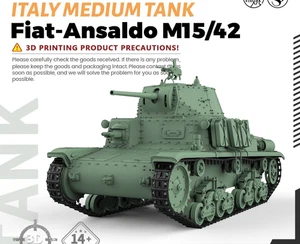 SSMODEL SS16684 1/16 Military Model Kit Italy Fiat-Ansaldo M15/42 Medium Tank - Bild 1 von 5