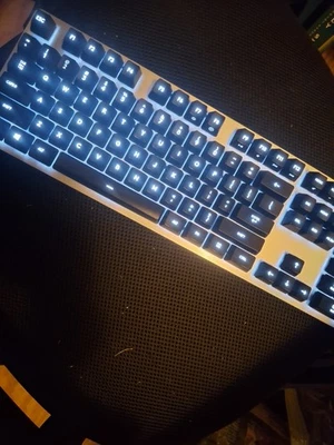 Teclado mecánico para juegos LOGITECH 413 plateado/usado/modelo Y-U0032 Foto 1 de 4