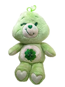 Vintage Kenner Care Bears Winking GOOD LUCK Shamrock Clover Plush Bear 1983 - Picture 1 of 5