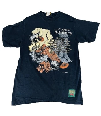Vintage 1993 Nutmeg Angeles Raiders Football NFL Shirt Size Medium - Image 1 of 4