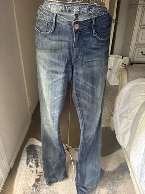 JEANS DE MUJER ERNEST COSIDOS DE DISEÑADOR TALLA 31 AJUSTADOS LAVADO MEDIO TIRO BAJO Foto 1 de 4