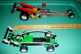 LEGO Racers Lot-Nitro Burner Pull Back-# 8471 + LEGO Technic # 8213 Spy Runner