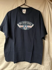 Vintage Y2K Disney American Tradition Mickey Mouse Walt Disney World Shirt Navy XL - Bild 1 von 5