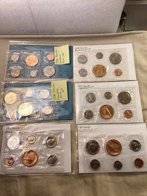 Denver Souvenir Mint Sets (6) Total 1972,1973,1976,1977,1980,1983 Free Shipping - Image 1 of 4