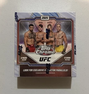 2025 TOPPS Chrome UFC factory sealed Mega box 6 pack card 8 cards per pack - Picture 1 of 5