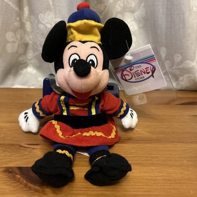 Vintage BNWT Disney Store “Nutcracker Mickey” Holiday Christmas Bean Bag Plush - Image 1 of 4