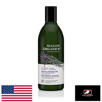Gel de baño y ducha nutritivo de lavanda Avalon Organics, 12 OZ Foto 1 de 4